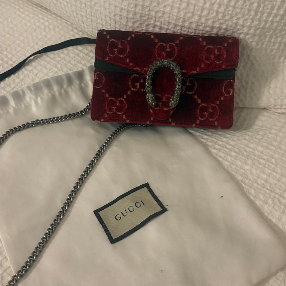 Gucci velvet crossbody